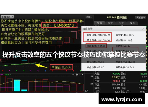 提升反击效率的五个快攻节奏技巧助你掌控比赛节奏